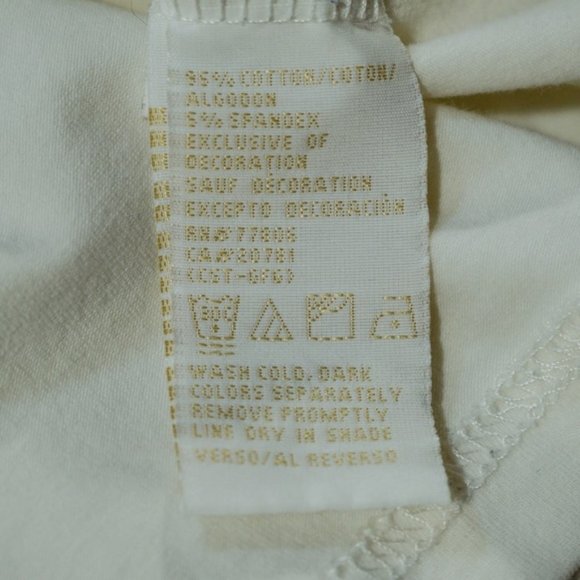 Tommy Hilfiger White Orange Hoodie L/S Sweatshirt - Picture 6 of 8